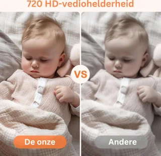 MKSS® Babyfoon met Camera Full HD Wit