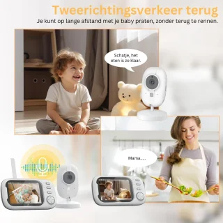 MKSS Babyfoon met Camera Full HD Wit