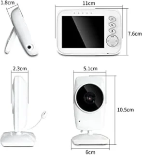 MKSS® Babyfoon met Camera Full HD Wit/Zwart