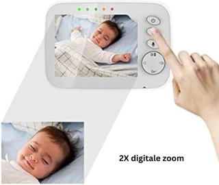 MKSS® Babyfoon met Camera Full HD Wit/Zwart