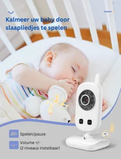 MKSS Babyfoon met Camera Full HD Zwart Wit