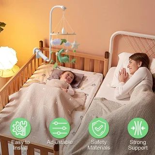 Mobiele houder voor babybed