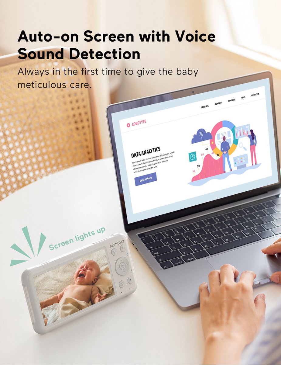 Momcozy Babyfoon 5 Inch