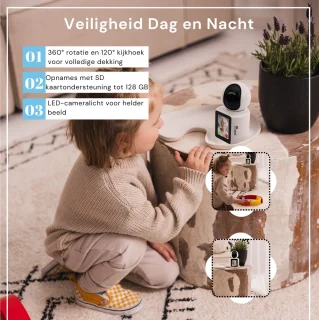 Momini Communicare Babyfoon Met Camera Wit