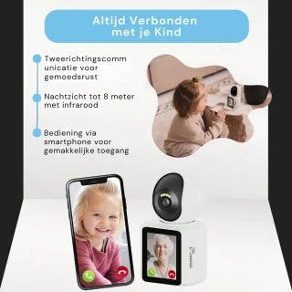 Momini Communicare Babyfoon Met Camera Wit