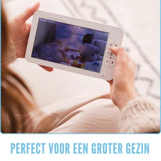 Momini DreamWatcher Draadloze Babyfoon 2 Camera's 7" LCD Wit
