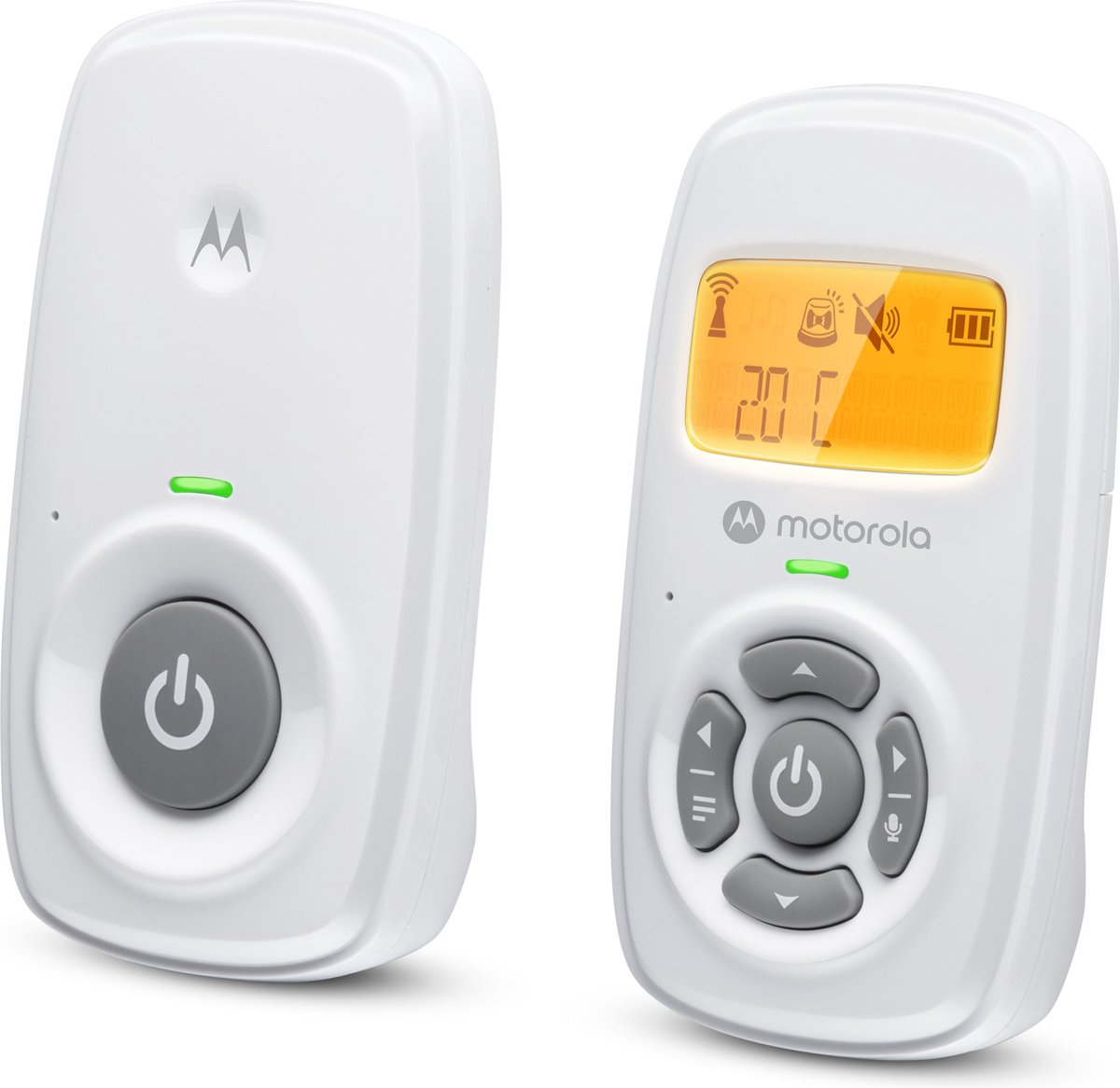 De Motorola Nursery AM24 Babyfoon Wit in één oogopslag