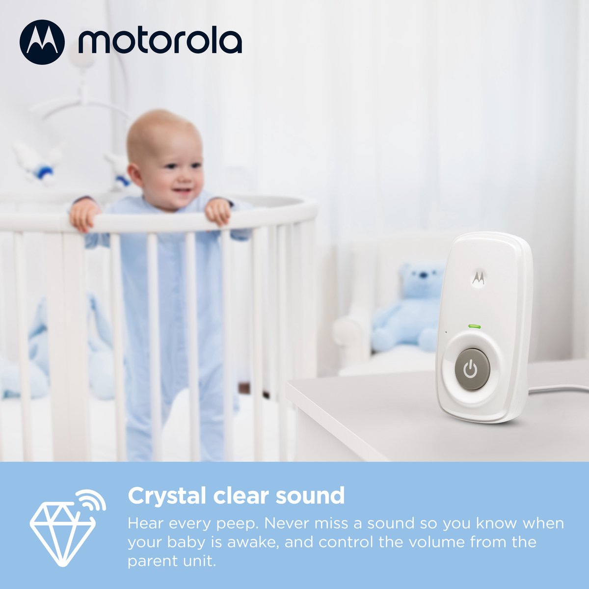 Motorola Nursery AM24 Babyfoon Wit