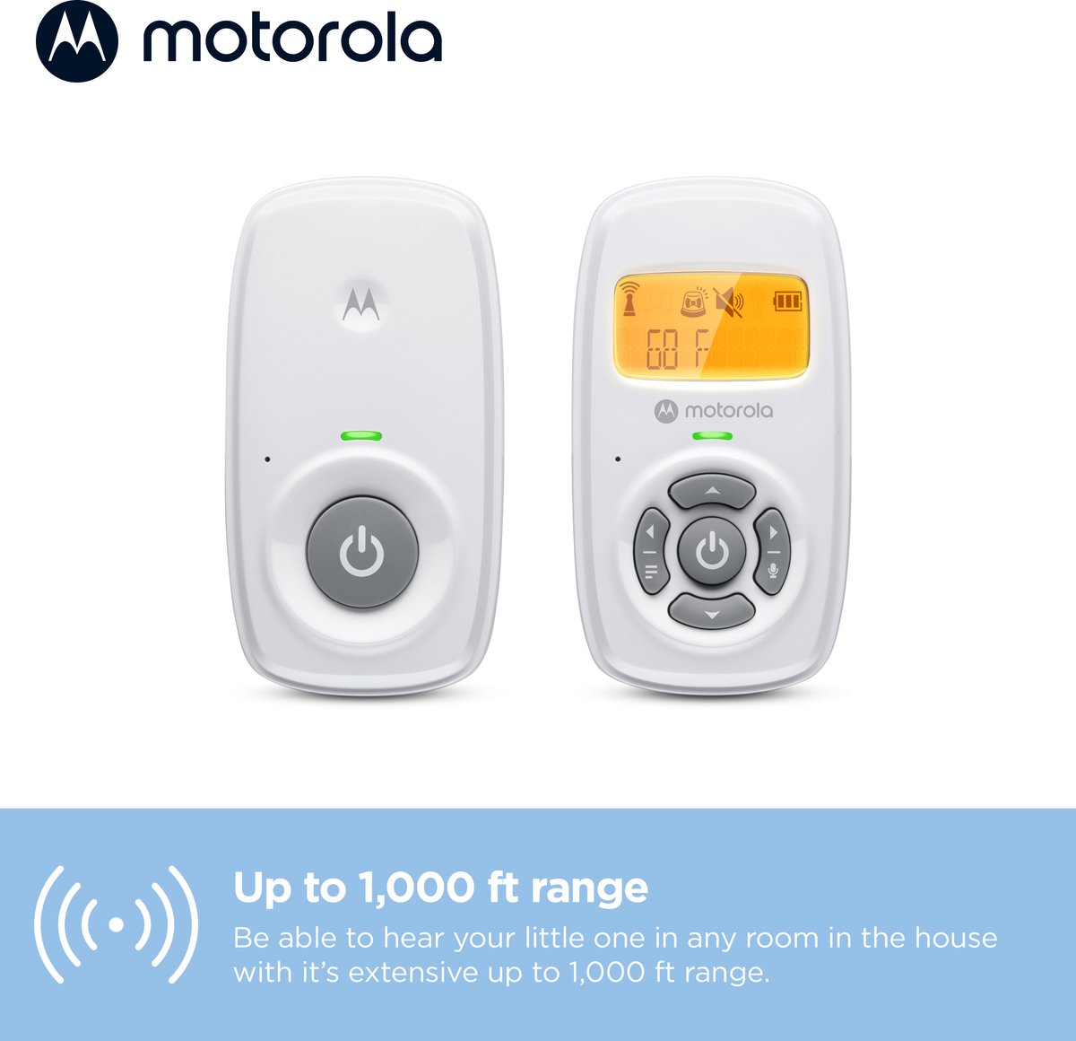 Motorola Nursery AM24 Babyfoon Wit