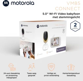 Motorola Nursery Baby Monitor VM85 Connect met Camera