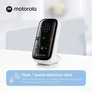 Motorola Nursery Babyfoon PIP10 met Draagbare Ouder Unit Wit