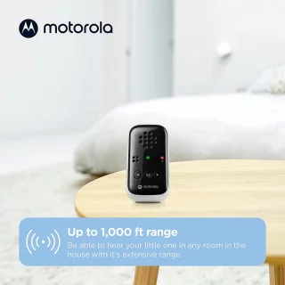Motorola Nursery Babyfoon PIP10 met Draagbare Ouder Unit Wit