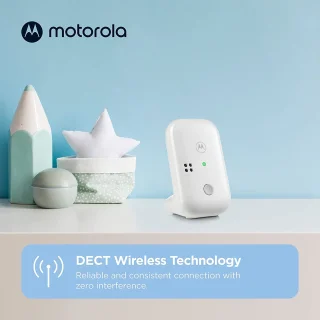 Motorola Nursery Babyfoon PIP10 met Draagbare Ouder Unit Wit