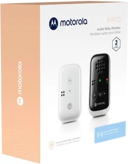Motorola Nursery Babyfoon PIP10 met Draagbare Ouder Unit Wit