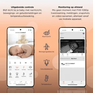 Motorola Nursery PIP1710 CONNECT Wi-Fi-babyfoon