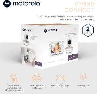 Motorola Nursery VM 855 Connect Baby Monitor