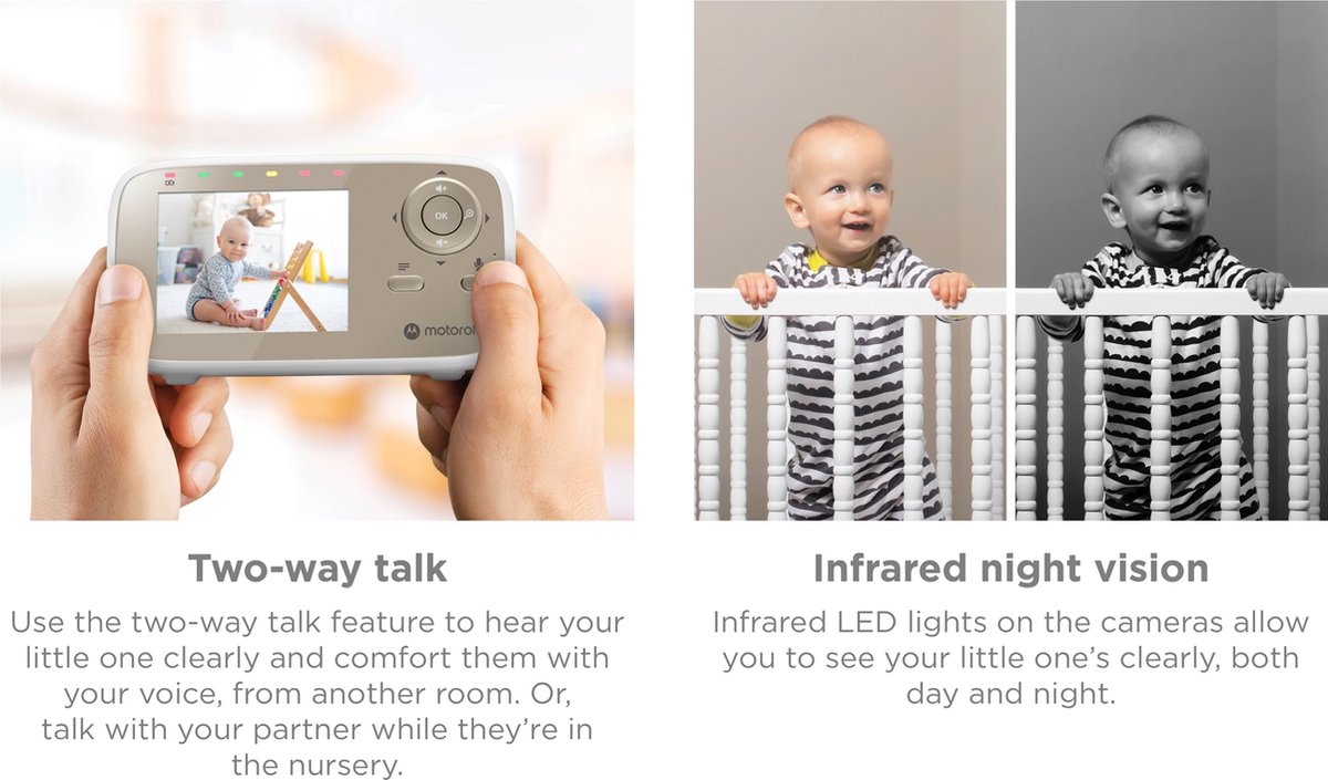 Motorola Nursery VM483 Babyfoon Video Monitor