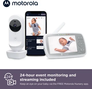 Motorola VM44 Connect Baby Monitor Wit