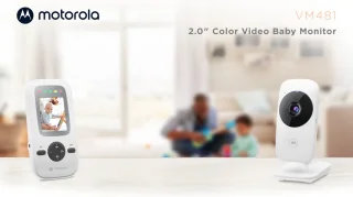 Motorola VM481 Babyfoon met Video en 2-Inch Kleurendisplay Wit