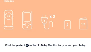 Motorola VM481 Babyfoon met Video en 2-Inch Kleurendisplay Wit