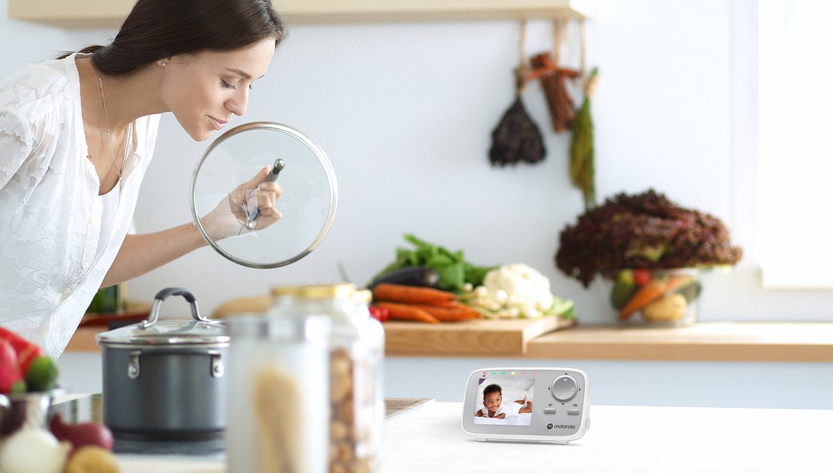 Motorola VM482 Babyfoon met Camera Wit