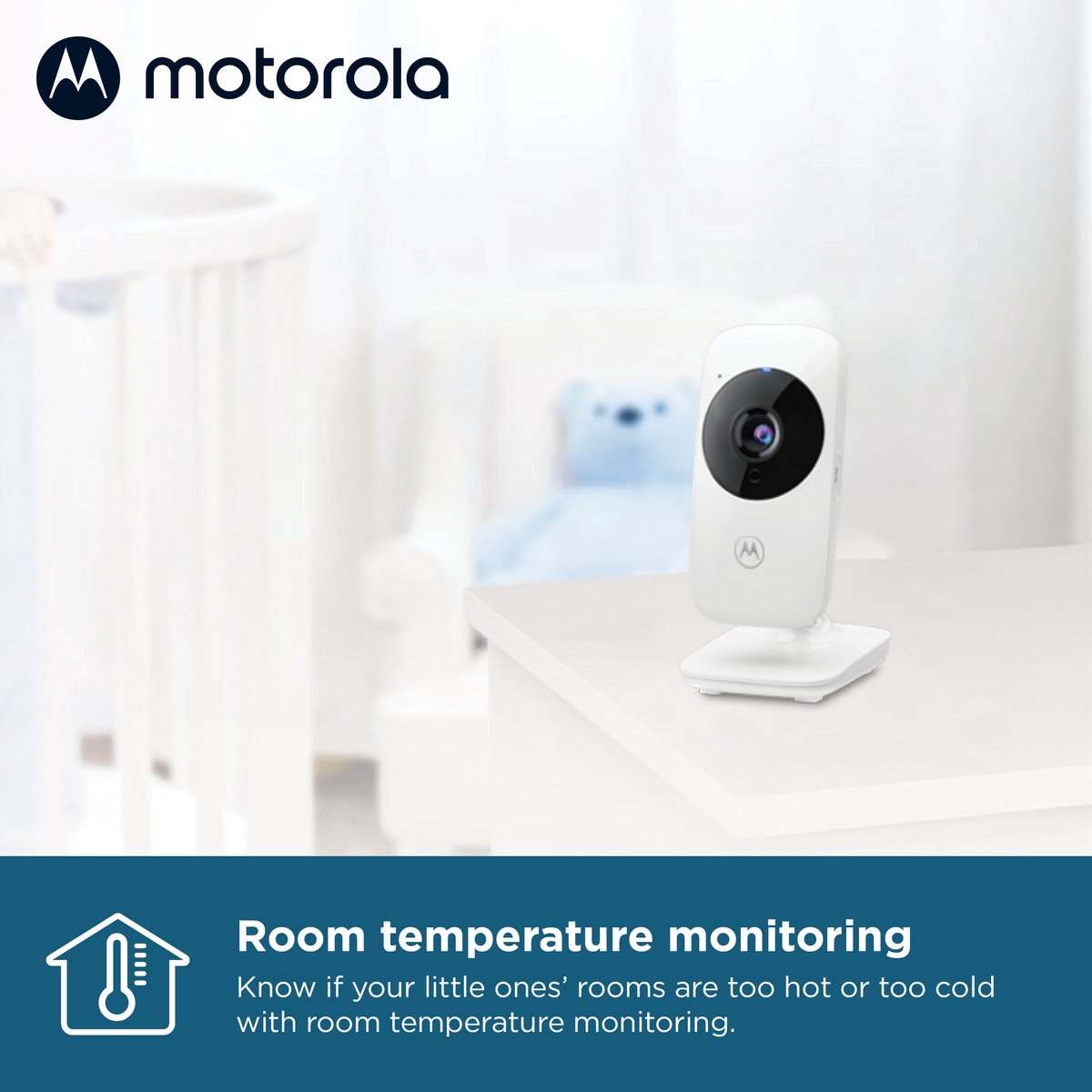 Motorola VM482 Babyfoon met Camera Wit
