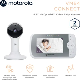 Motorola VM64 WiFi Babyfoon met Camera en App