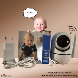 MPGoods Babyfoon Camera FULL HD Nachtzicht Tweerichting Communicatie