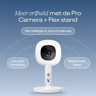 Nanit Pro Camera Babyfoon met Flex Standaard en Ademhalingsband
