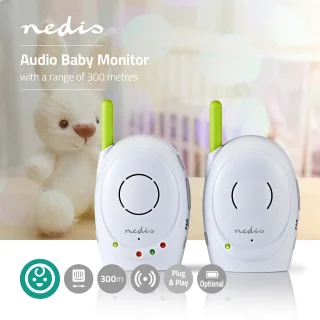 Nedis Babyfoon FHSS Groen/Wit