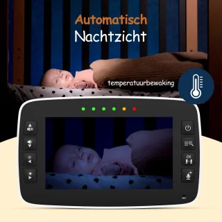 Nexino Babyfoon met 2 Camera's en Temperatuursensor