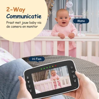 Nexino Babyfoon met 2 Camera's en Temperatuursensor