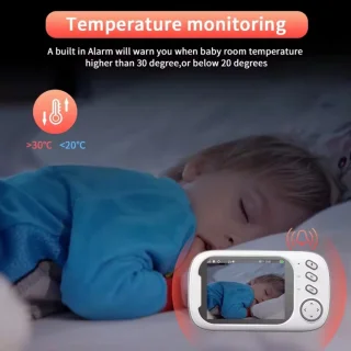 Nieuwe Draadloze Babyfoon met Camera 3,5 Inch Display