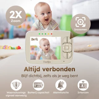Nodija Babyfoon met Camera