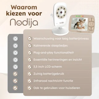 Nodija Babyfoon met Camera