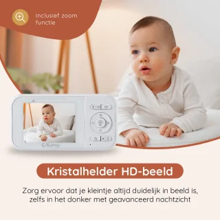 Numsy Babyfoon met Camera - Uitbreidbare Baby Monitor