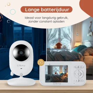 Numsy Babyfoon met Camera - Uitbreidbare Baby Monitor