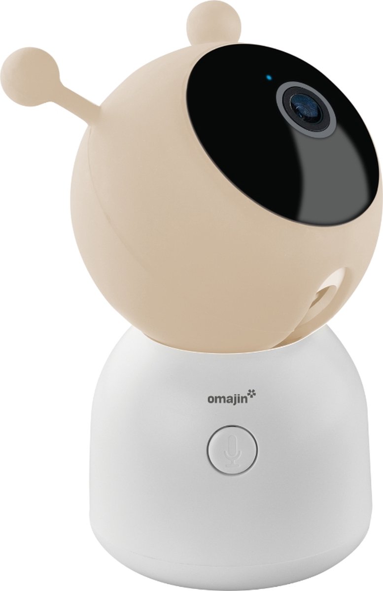 omajin Baby Camera 2K HD Pan & Tilt Wit inclusief 64GB MicroSD