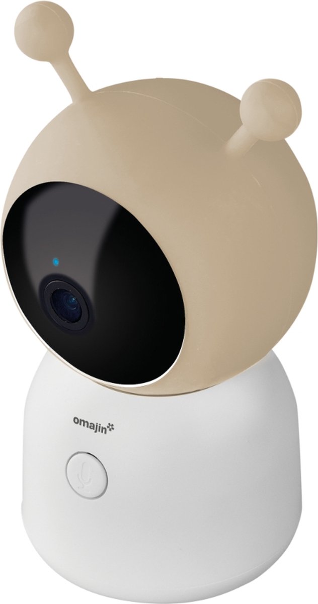 omajin Baby Camera 2K HD Pan & Tilt Wit inclusief 64GB MicroSD