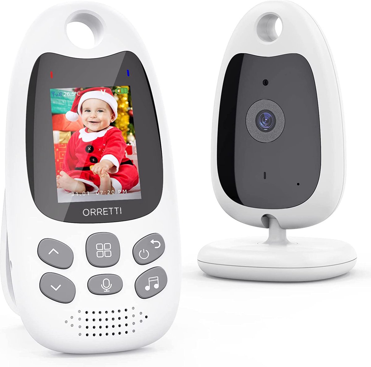 De Orretti Babyfoon met Camera 2.0 inch in één oogopslag