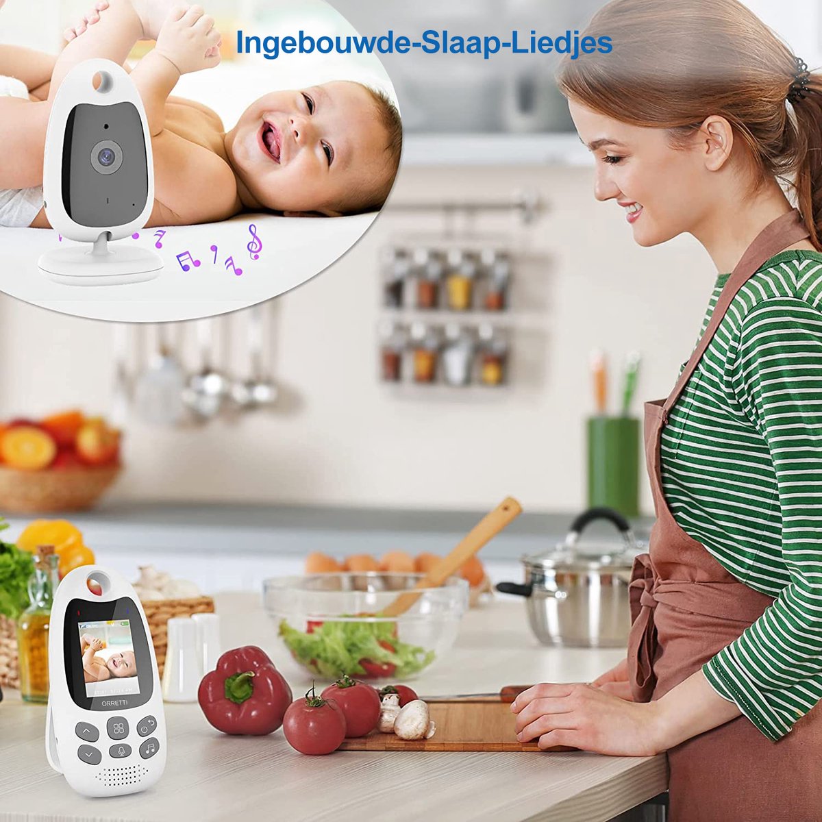 Wat vinden we goed aan de Orretti Babyfoon met Camera 2.0 inch