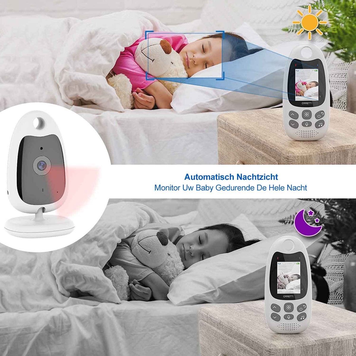 Orretti Babyfoon met Camera 2.0 inch