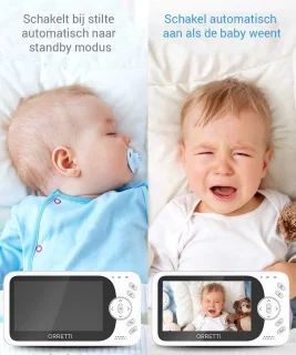 Orretti V10 Babyfoon met Camera Wit