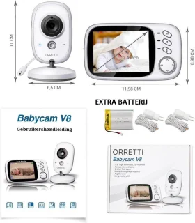Orretti V8 Babyfoon met camera