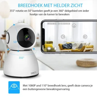 Orretti® X3 Babyfoon met Camera