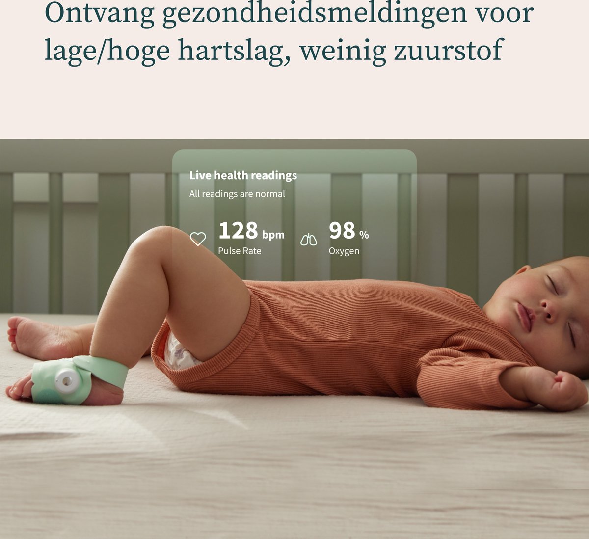 Owlet Dream Sock Babyfoon Munt
