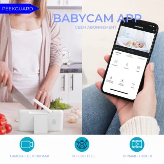 PEEKGUARD© Babyfoon Full HD WiFi Monitor