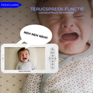 PEEKGUARD© Babyfoon Full HD WiFi Monitor