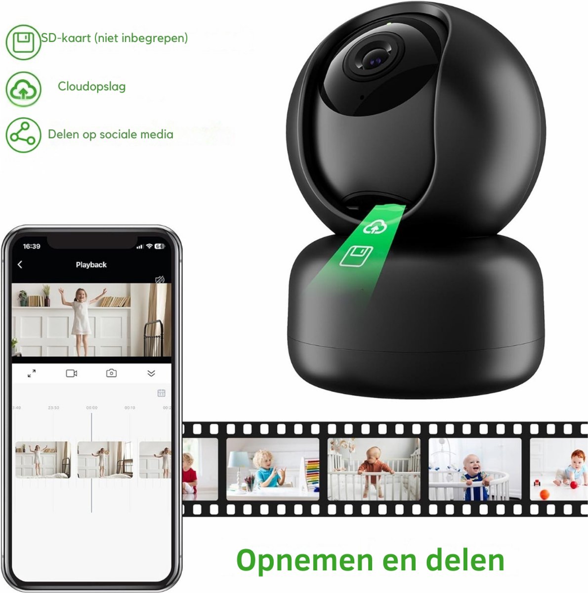 Petcam Huisdiercamera en Babyfoon Met App
