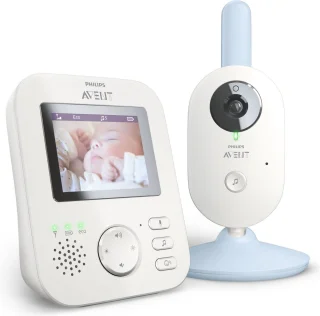 Philips Avent SCD835/26 beeldbabyfoon wit lichtblauw